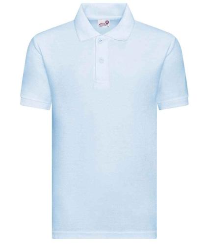 AWDis Academy Kids Piqu� Polo Shirt - SKY - 45637